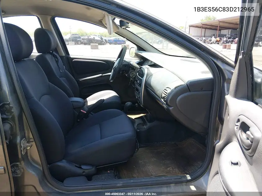 2003 Dodge Neon Sxt VIN: 1B3ES56C83D212965 Lot: 45063347