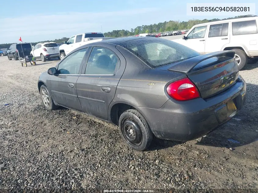 2004 Dodge Neon Sxt VIN: 1B3ES56C94D582081 Lot: 44757956