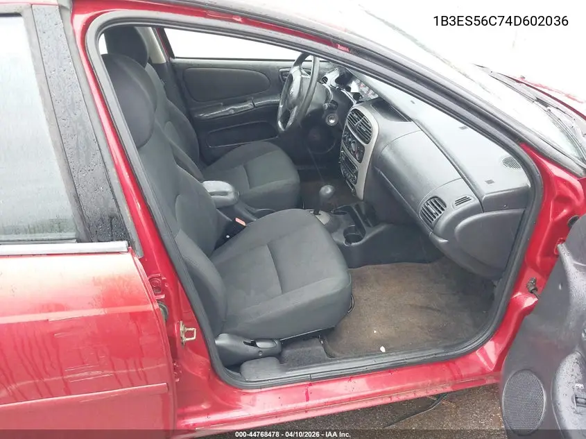2004 Dodge Neon Sxt VIN: 1B3ES56C74D602036 Lot: 44768478