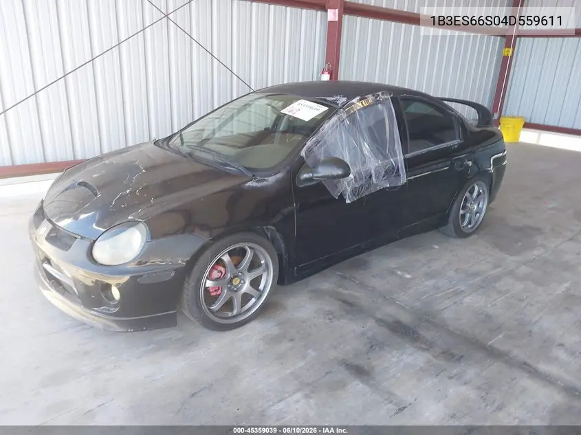 2004 Dodge Srt4 VIN: 1B3ES66S04D559611 Lot: 45359039