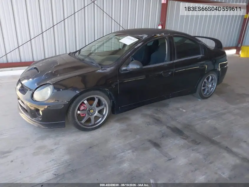2004 Dodge Srt4 VIN: 1B3ES66S04D559611 Lot: 45359039