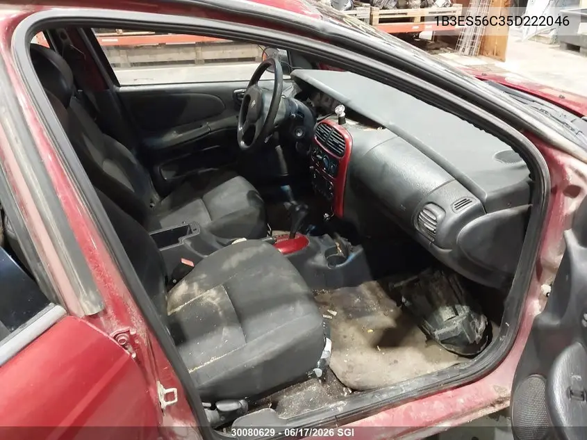 2005 Dodge Neon Sxt VIN: 1B3ES56C35D222046 Lot: 30080629