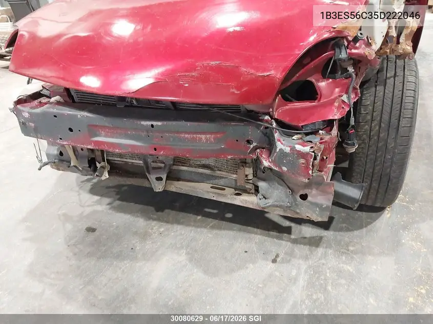 2005 Dodge Neon Sxt VIN: 1B3ES56C35D222046 Lot: 30080629
