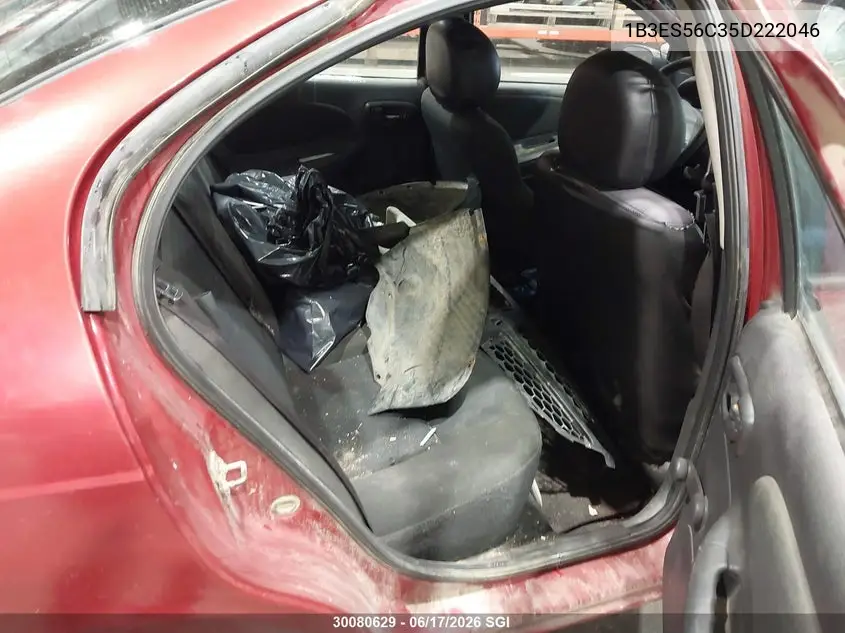 2005 Dodge Neon Sxt VIN: 1B3ES56C35D222046 Lot: 30080629