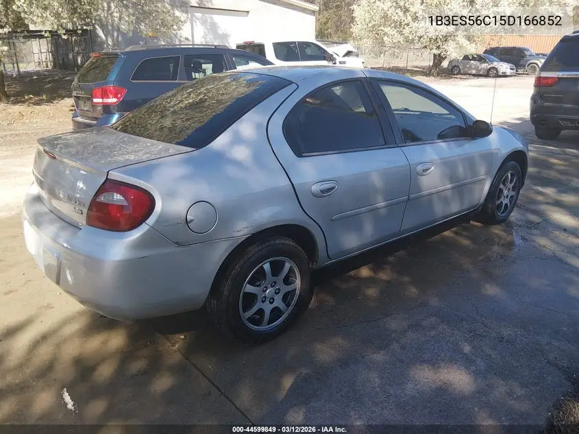 2005 Dodge Neon Sxt VIN: 1B3ES56C15D166852 Lot: 44599849