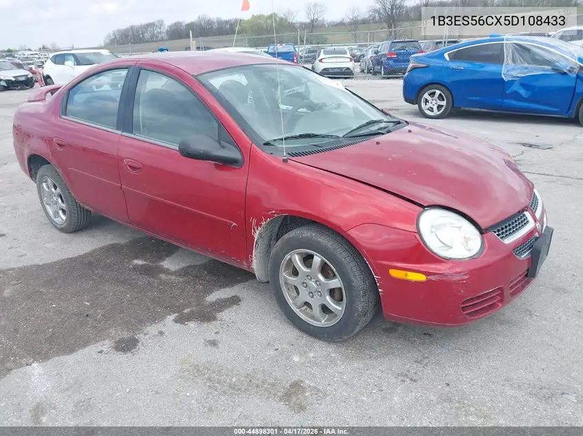 2005 Dodge Neon Sxt VIN: 1B3ES56CX5D108433 Lot: 44898301