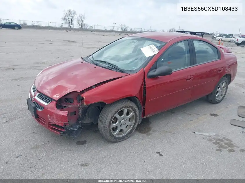 2005 Dodge Neon Sxt VIN: 1B3ES56CX5D108433 Lot: 44898301