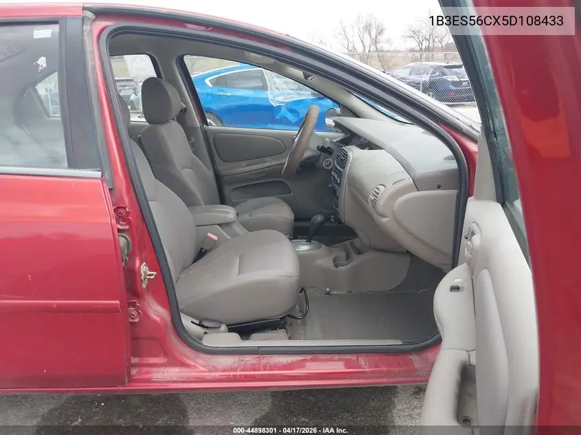 2005 Dodge Neon Sxt VIN: 1B3ES56CX5D108433 Lot: 44898301
