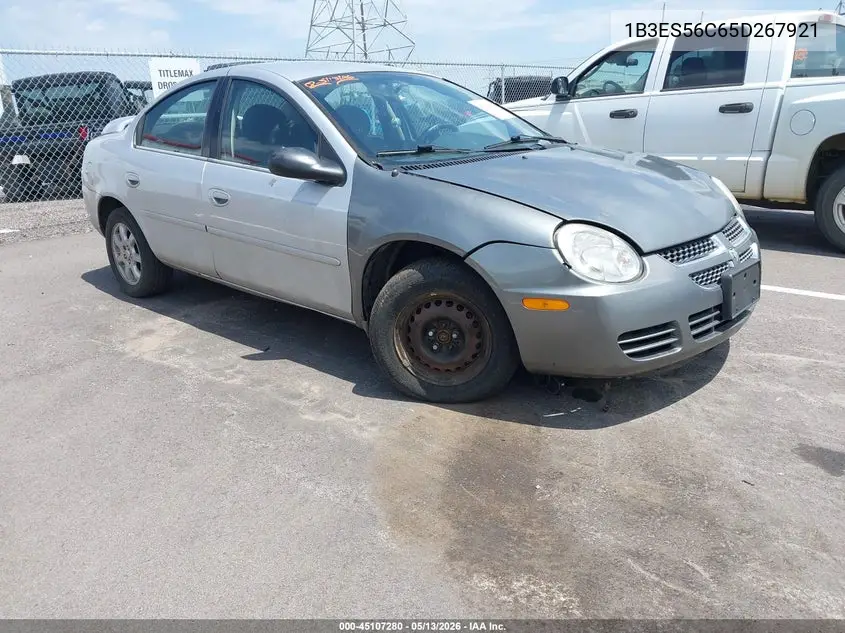 2005 Dodge Neon Sxt VIN: 1B3ES56C65D267921 Lot: 45107280