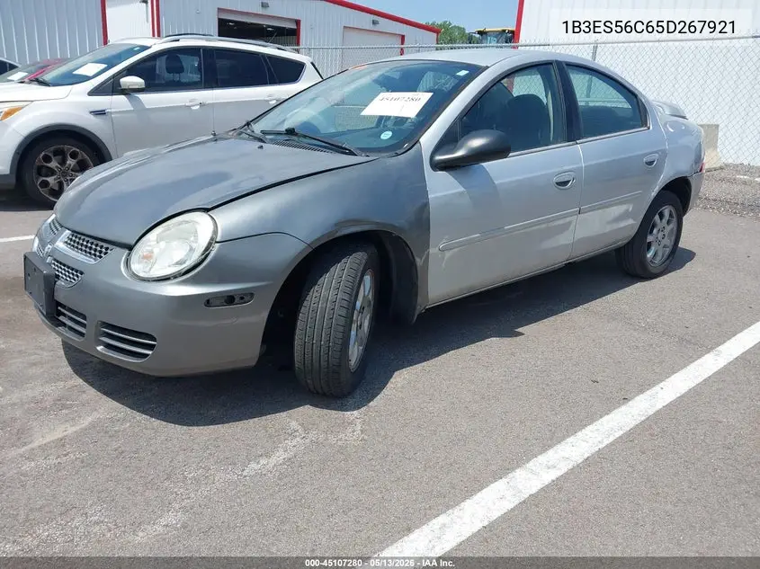 2005 Dodge Neon Sxt VIN: 1B3ES56C65D267921 Lot: 45107280
