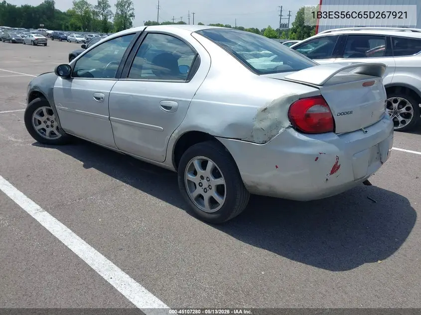 2005 Dodge Neon Sxt VIN: 1B3ES56C65D267921 Lot: 45107280