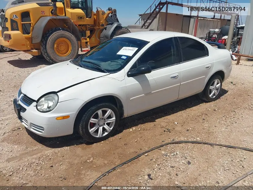 2005 Dodge Neon Sxt VIN: 1B3ES56C15D287994 Lot: 45124442