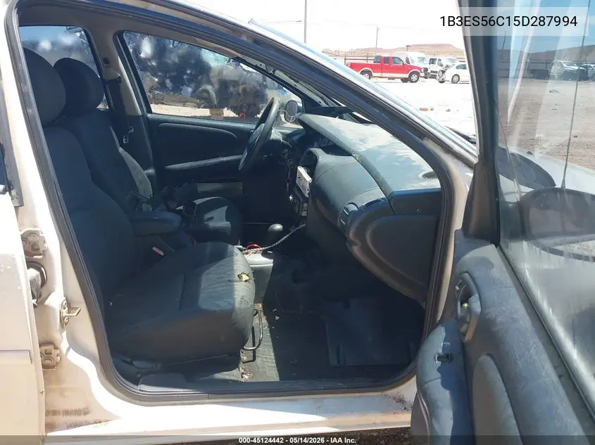 2005 Dodge Neon Sxt VIN: 1B3ES56C15D287994 Lot: 45124442