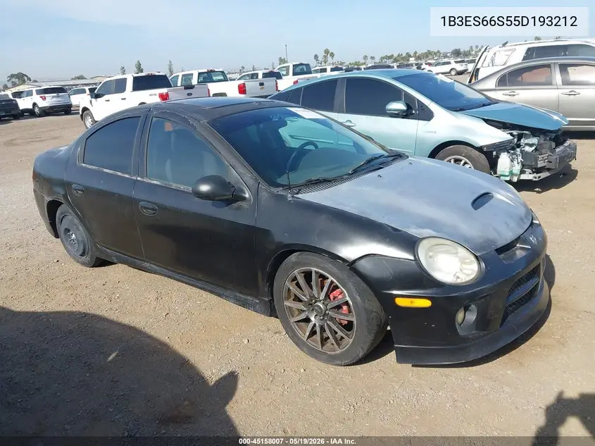 2005 Dodge Srt4 VIN: 1B3ES66S55D193212 Lot: 45158007