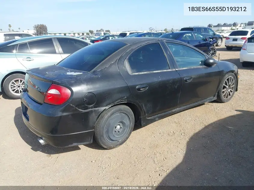 2005 Dodge Srt4 VIN: 1B3ES66S55D193212 Lot: 45158007