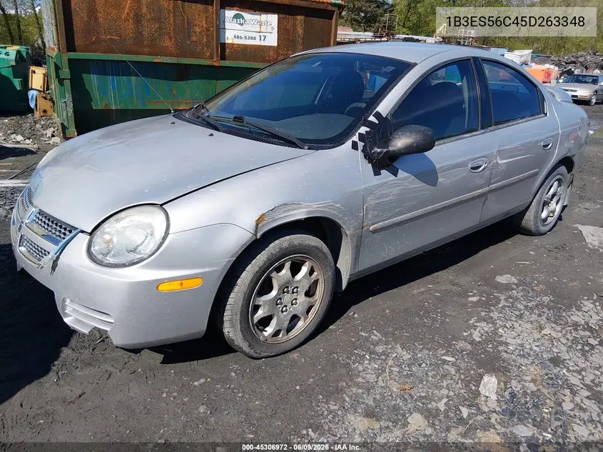2005 Dodge Neon Sxt VIN: 1B3ES56C45D263348 Lot: 45306972