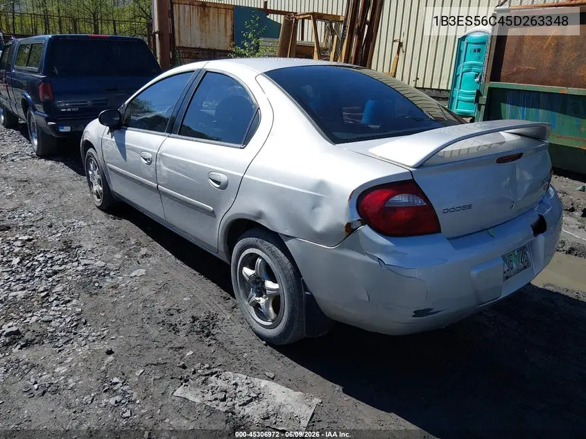 2005 Dodge Neon Sxt VIN: 1B3ES56C45D263348 Lot: 45306972