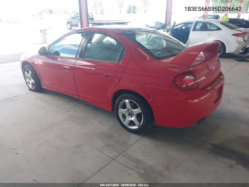 2005 Dodge Srt4 VIN: 1B3ES66S95D206642 Lot: 45312808