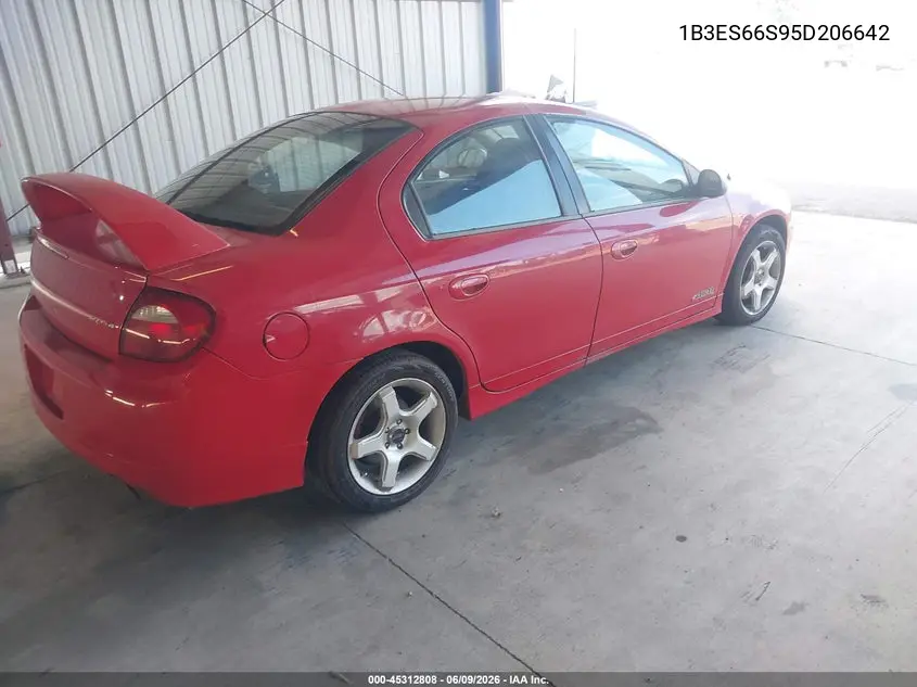 2005 Dodge Srt4 VIN: 1B3ES66S95D206642 Lot: 45312808