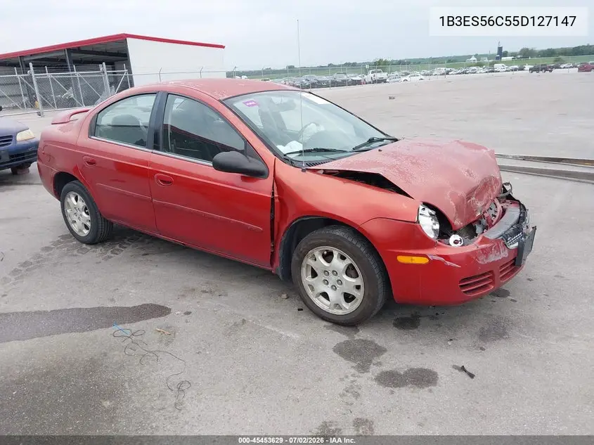 2005 Dodge Neon Sxt VIN: 1B3ES56C55D127147 Lot: 45453629