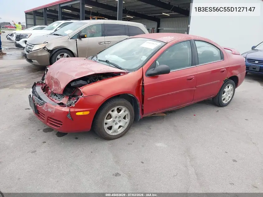2005 Dodge Neon Sxt VIN: 1B3ES56C55D127147 Lot: 45453629