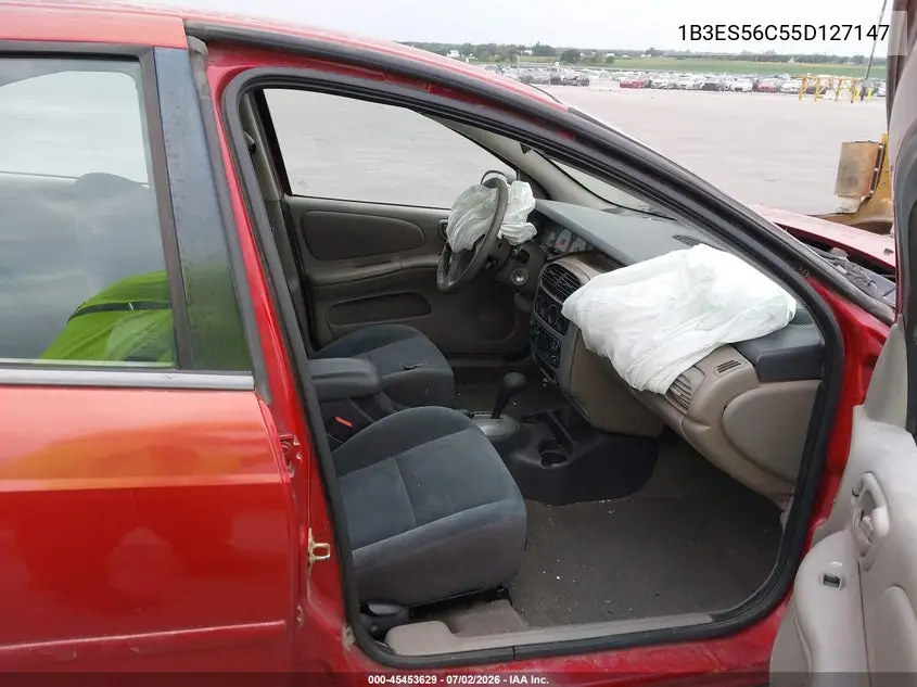 2005 Dodge Neon Sxt VIN: 1B3ES56C55D127147 Lot: 45453629