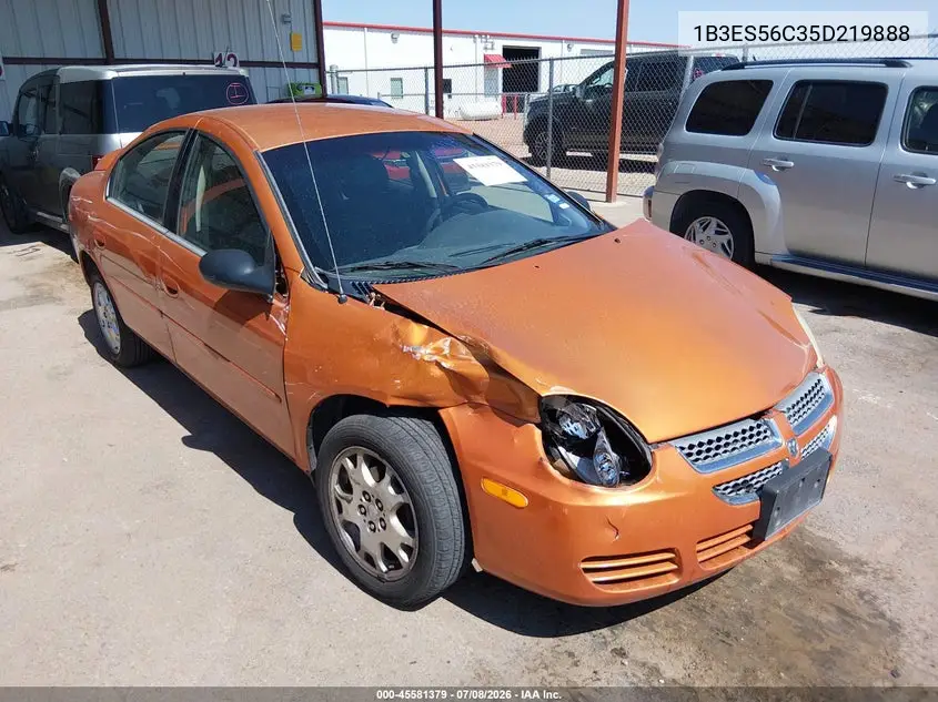 2005 Dodge Neon Sxt VIN: 1B3ES56C35D219888 Lot: 45581379