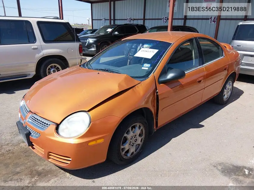 2005 Dodge Neon Sxt VIN: 1B3ES56C35D219888 Lot: 45581379
