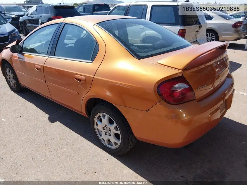 2005 Dodge Neon Sxt VIN: 1B3ES56C35D219888 Lot: 45581379