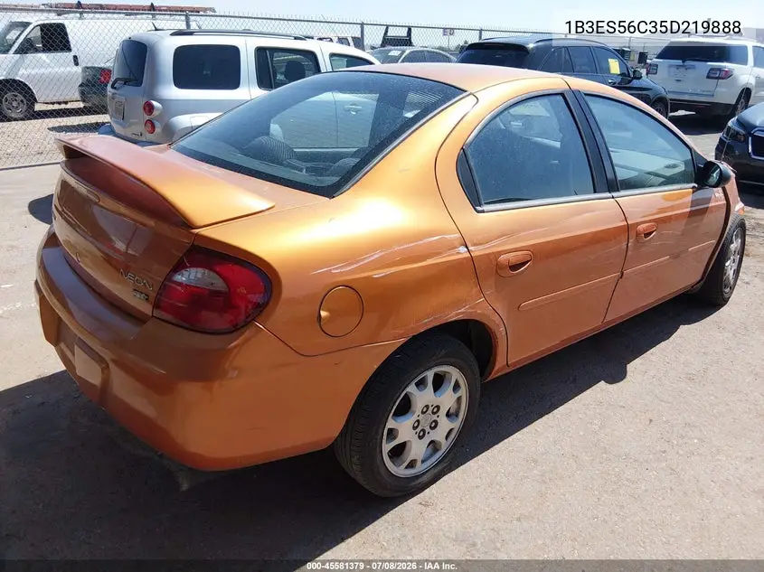 2005 Dodge Neon Sxt VIN: 1B3ES56C35D219888 Lot: 45581379