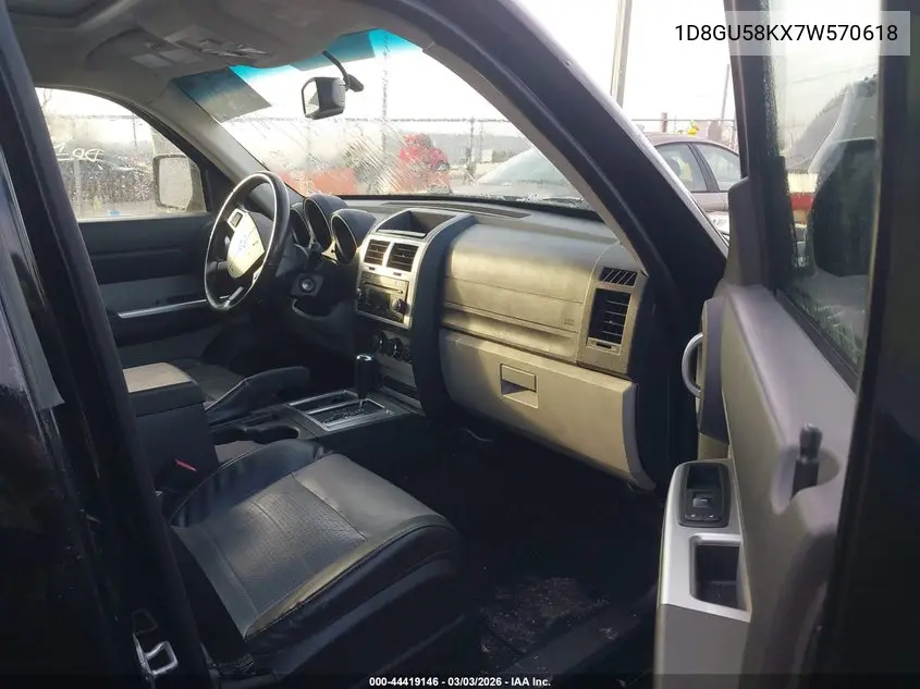 2007 Dodge Nitro Slt/Rt VIN: 1D8GU58KX7W570618 Lot: 44419146