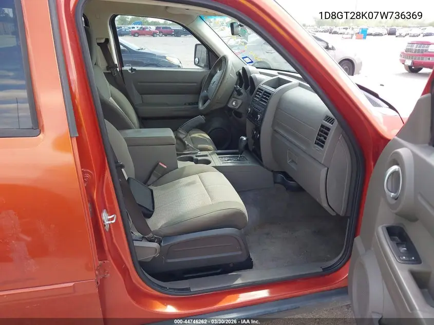 2007 Dodge Nitro Sxt VIN: 1D8GT28K07W736369 Lot: 44746262