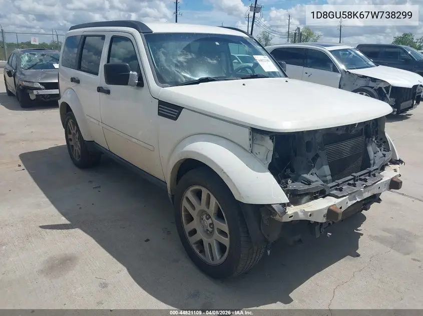 2007 Dodge Nitro Slt/Rt VIN: 1D8GU58K67W738299 Lot: 44821109
