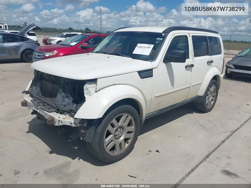 2007 Dodge Nitro Slt/Rt VIN: 1D8GU58K67W738299 Lot: 44821109