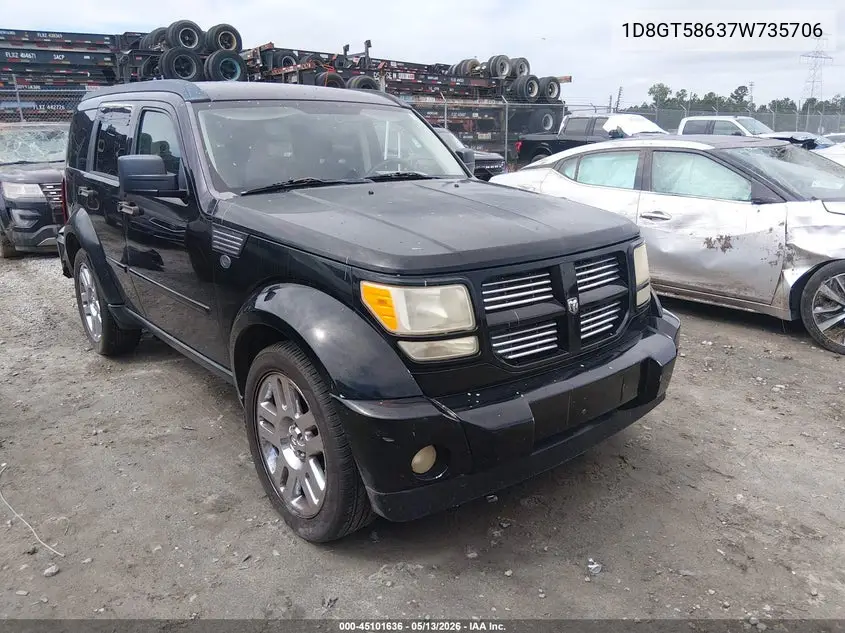 2007 Dodge Nitro Slt/Rt VIN: 1D8GT58637W735706 Lot: 45101636