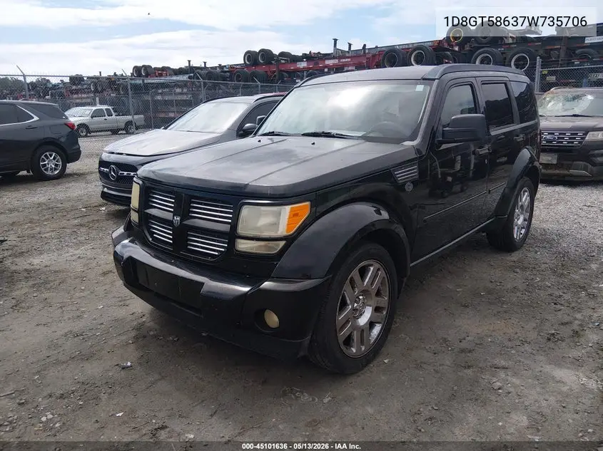 2007 Dodge Nitro Slt/Rt VIN: 1D8GT58637W735706 Lot: 45101636