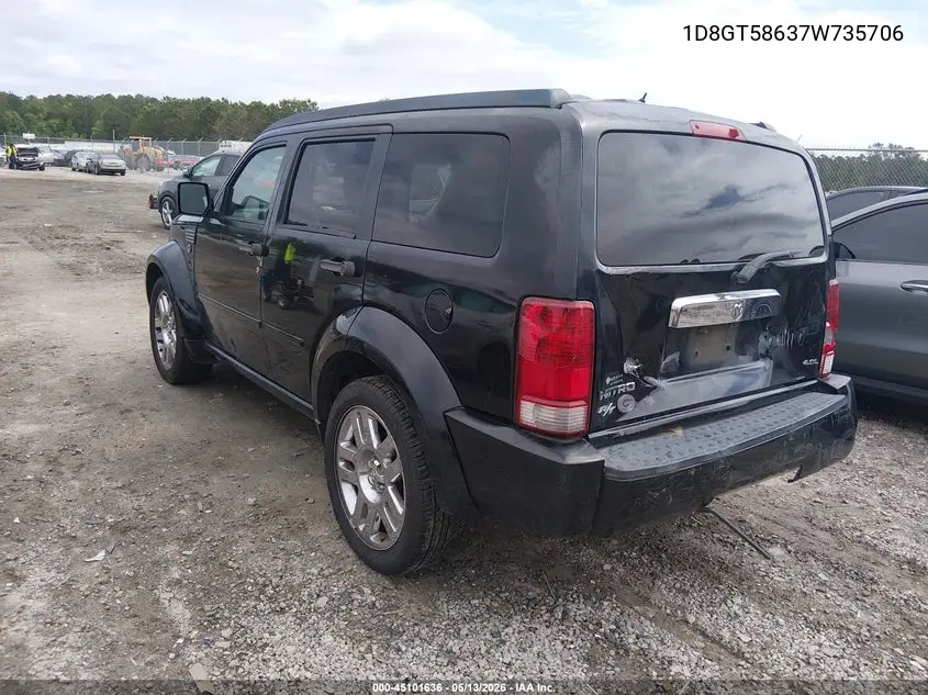 2007 Dodge Nitro Slt/Rt VIN: 1D8GT58637W735706 Lot: 45101636
