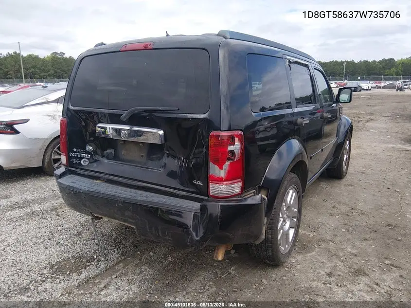 2007 Dodge Nitro Slt/Rt VIN: 1D8GT58637W735706 Lot: 45101636
