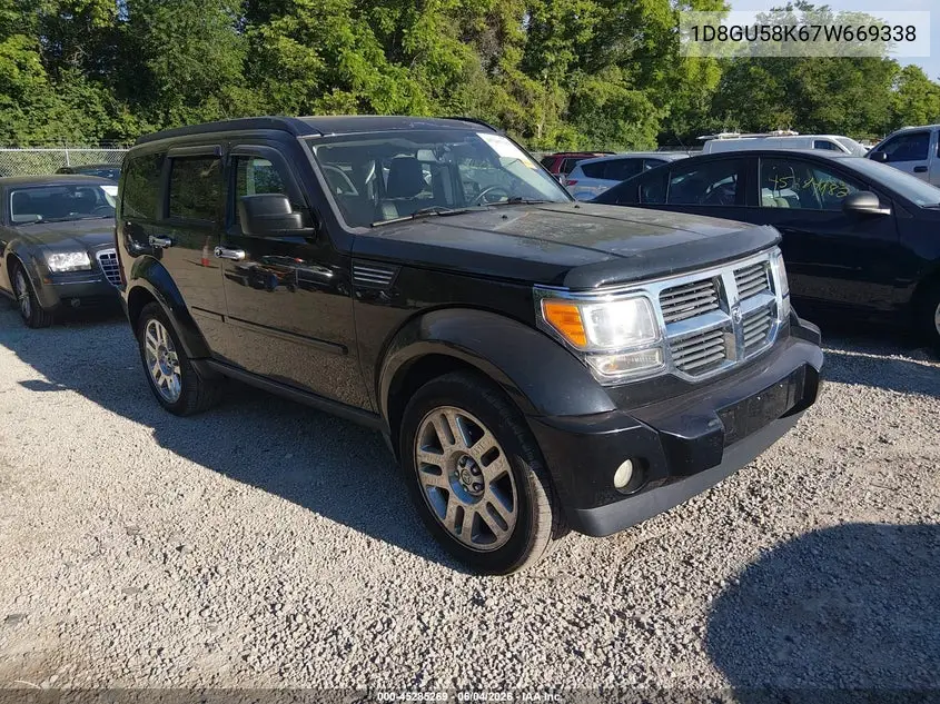 2007 Dodge Nitro Slt/Rt VIN: 1D8GU58K67W669338 Lot: 45285269