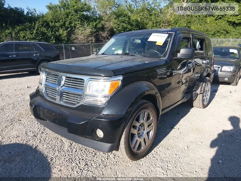 2007 Dodge Nitro Slt/Rt VIN: 1D8GU58K67W669338 Lot: 45285269