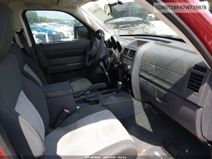 2007 Dodge Nitro Sxt VIN: 1D8GT28K97W735978 Lot: 45290641