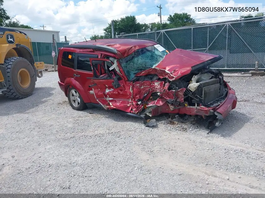 2007 Dodge Nitro Slt/Rt VIN: 1D8GU58KX7W565094 Lot: 45305004