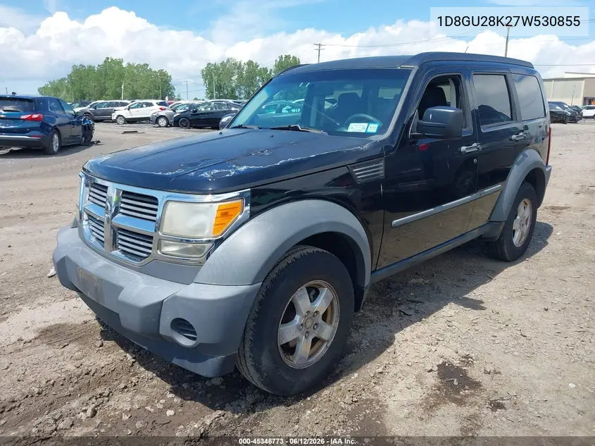 2007 Dodge Nitro Sxt VIN: 1D8GU28K27W530855 Lot: 45346773