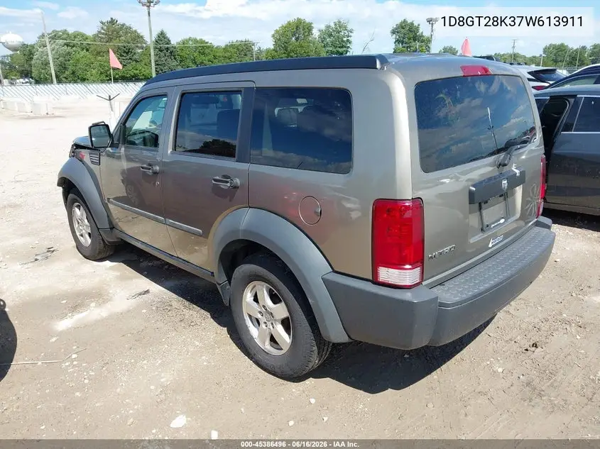 2007 Dodge Nitro Sxt VIN: 1D8GT28K37W613911 Lot: 45386496