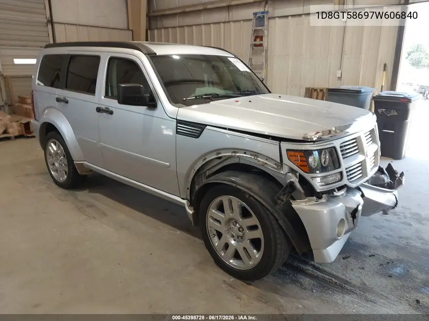 2007 Dodge Nitro Slt/Rt VIN: 1D8GT58697W606840 Lot: 45398728