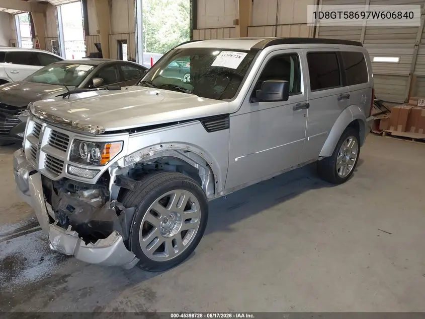 2007 Dodge Nitro Slt/Rt VIN: 1D8GT58697W606840 Lot: 45398728