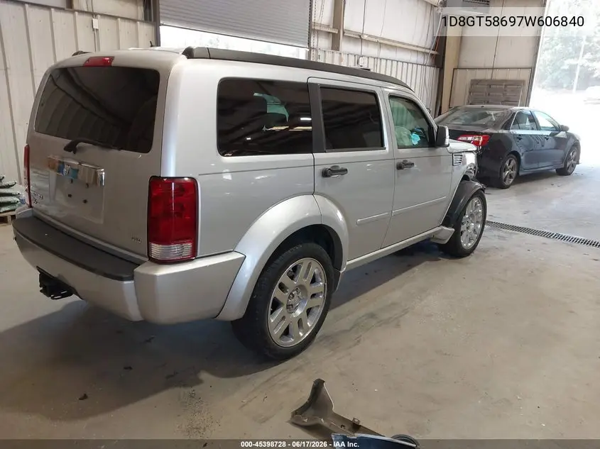 2007 Dodge Nitro Slt/Rt VIN: 1D8GT58697W606840 Lot: 45398728