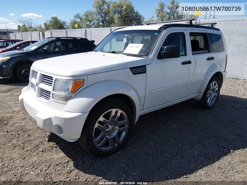 2007 Dodge Nitro Slt/Rt VIN: 1D8GU58617W700739 Lot: 45427207