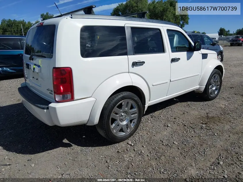 2007 Dodge Nitro Slt/Rt VIN: 1D8GU58617W700739 Lot: 45427207