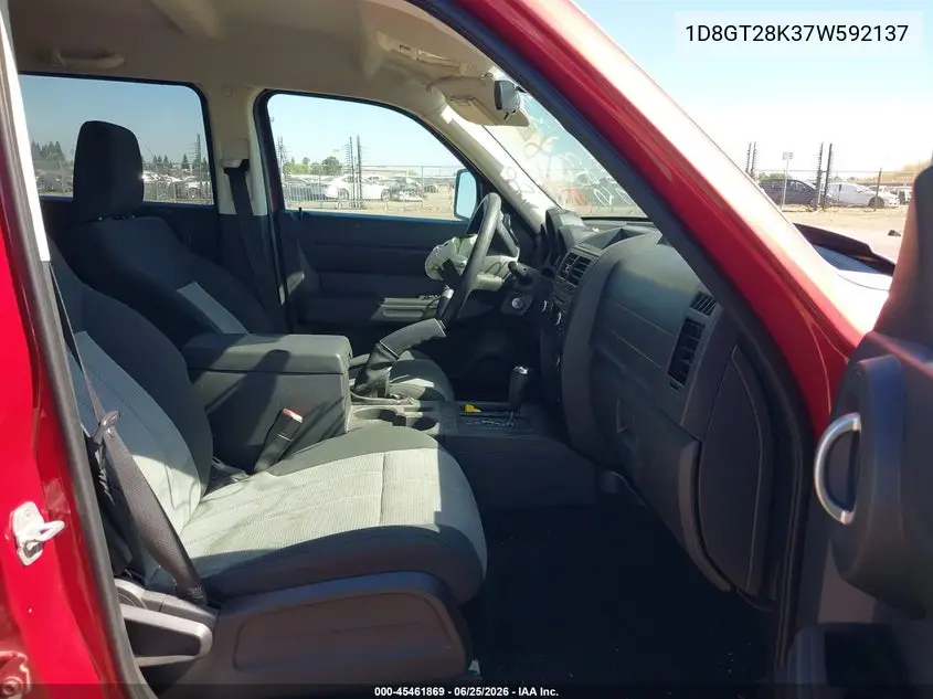 2007 Dodge Nitro Sxt VIN: 1D8GT28K37W592137 Lot: 45461869